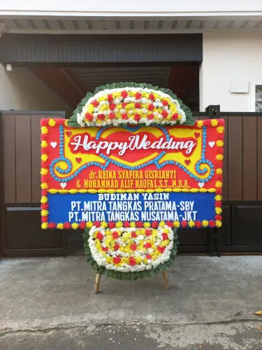 Papan Bunga Pernikahan belendung