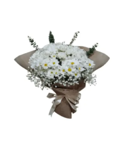 hand buket bunga belendung