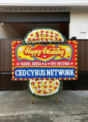 Papan Bunga Pernikahan belendung